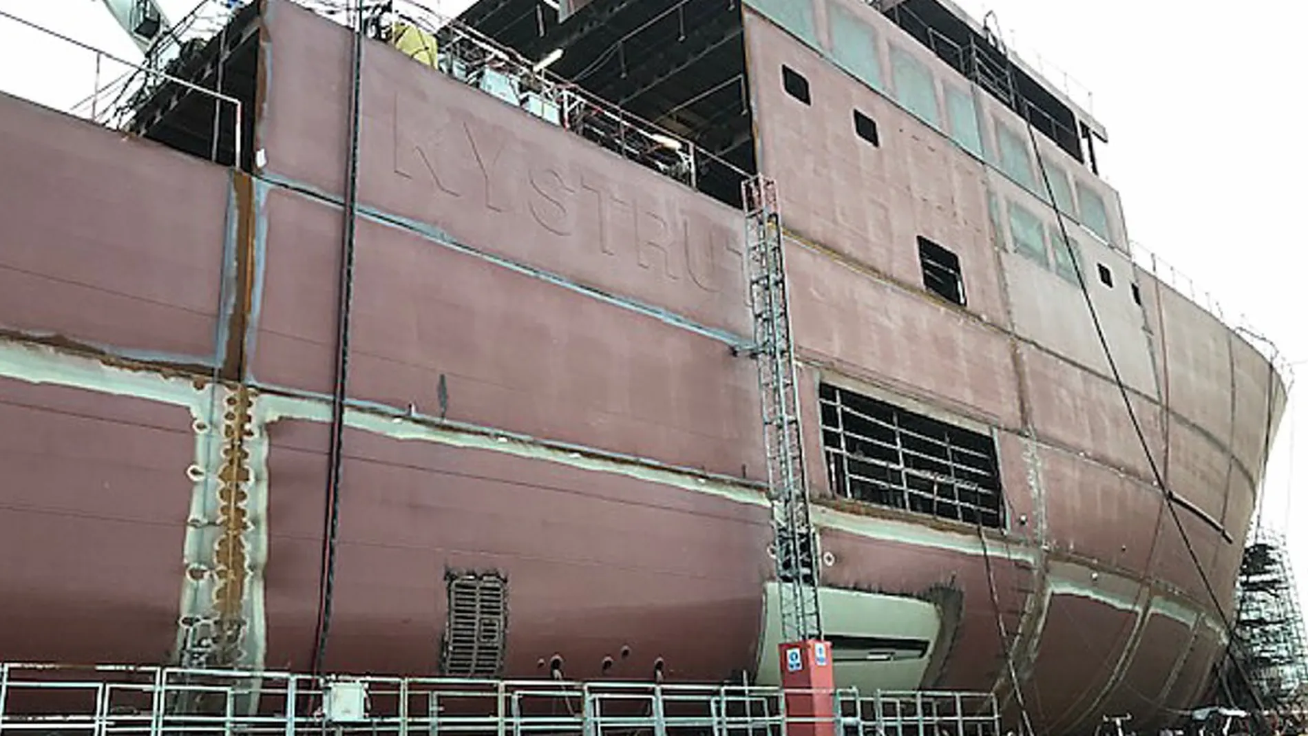 Her er skipa i rute men aluminium erstattar staal