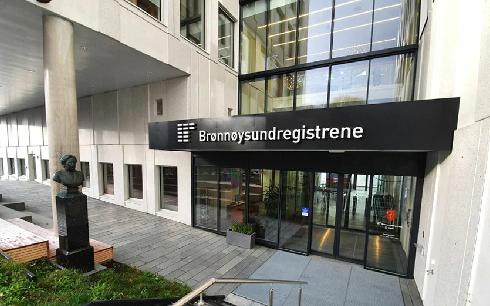 Bronnoysundregistrene fasasde foto Bronnoysundregistrene
