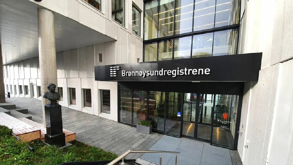 Bronnoysundregistrene fasasde foto Bronnoysundregistrene