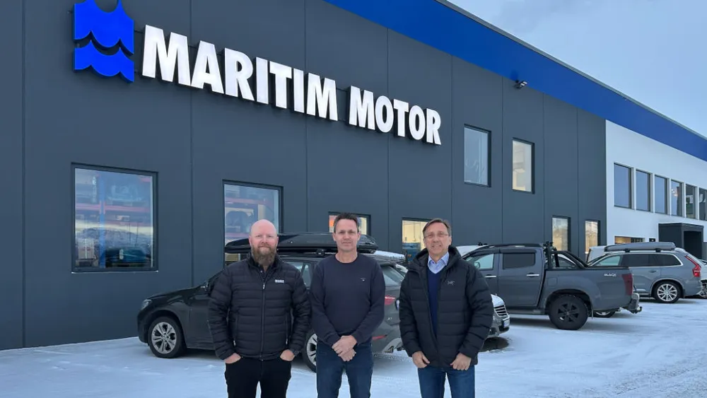 M Aritime Motor sal fv Ronny Vik daglig leder Maritim Motor AS Nils Eirik Wenaas daglig leder Wenaas Eftf Roy Reite CEO Nogva gruppen