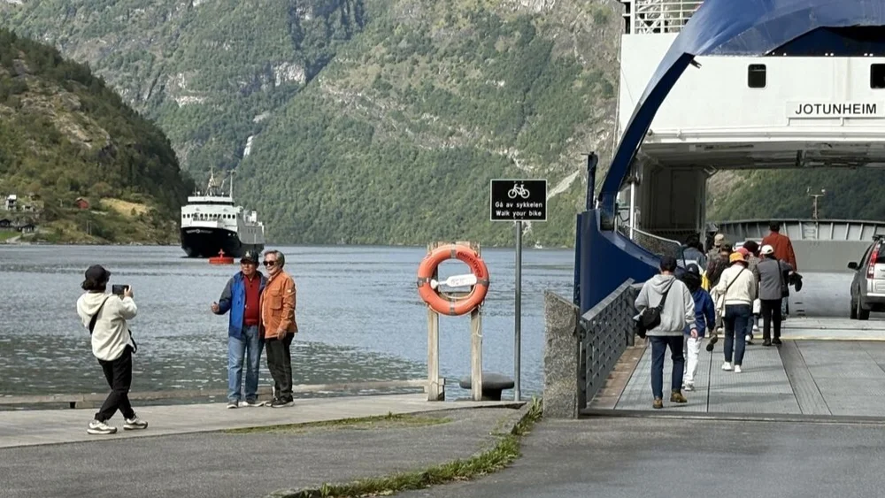 Geiranger vestlandske ferje turister reiseliv foto M Arius