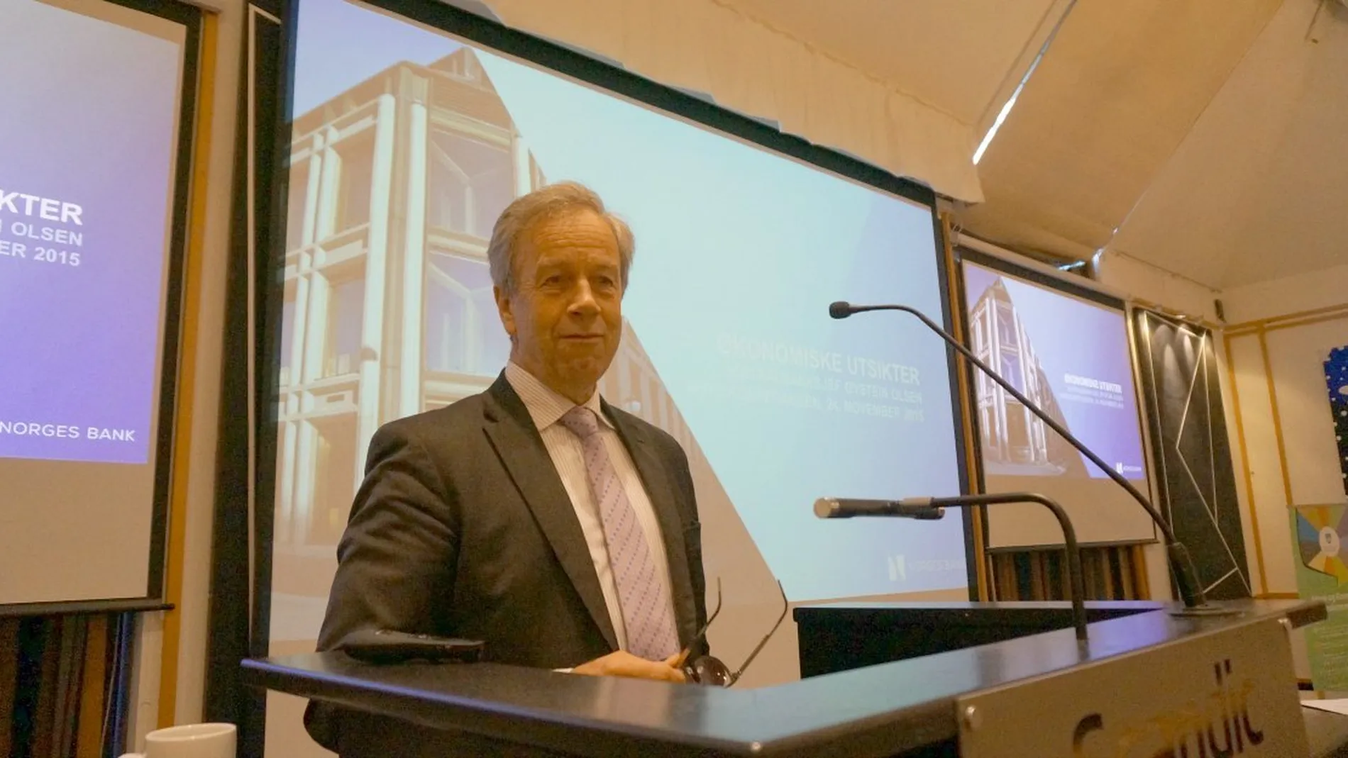 Sentralbanksjef Øystein Olsen A foto ogne